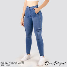 Cargar imagen en el visor de la galería, JEANS MUJER SKINNY CARGO 2018
