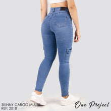 Cargar imagen en el visor de la galería, JEANS MUJER SKINNY CARGO 2018
