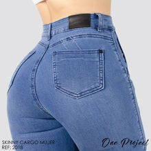 Cargar imagen en el visor de la galería, JEANS MUJER SKINNY CARGO 2018
