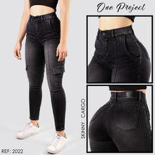 Cargar imagen en el visor de la galería, JEANS MUJER SKINNY CARGO 2022
